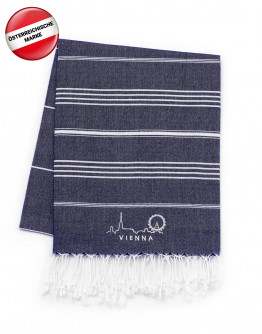 Vienna Edition: Bio-Hamamtuch Navy