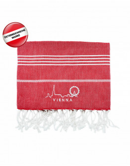 Vienna Edition: Bio-Hamamtuch Red