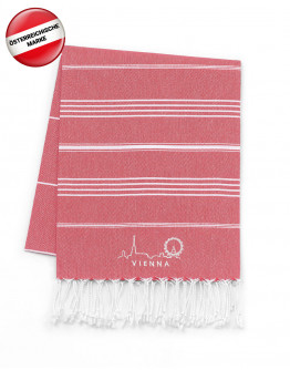 Vienna Edition: Bio-Hamamtuch Red