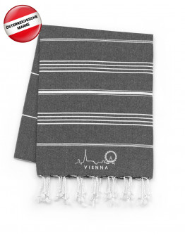 Vienna Edition: Bio-Hamamtuch Anthracite