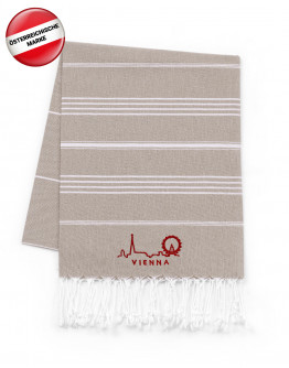Vienna Edition: Bio-Hamamtuch Beige