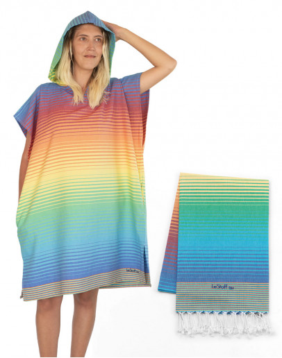 Poncho badeponcho strandponcho surfponcho lestoff color